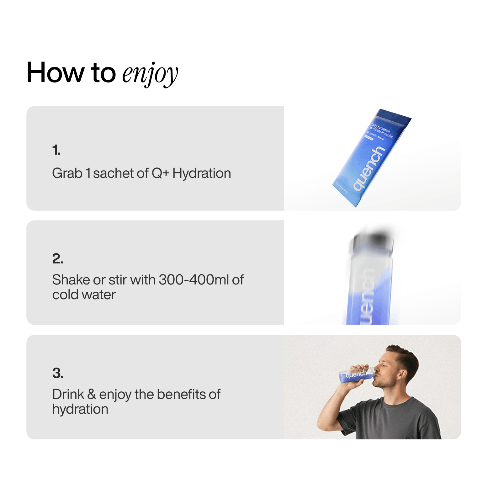 Q+ Hydration Sachets