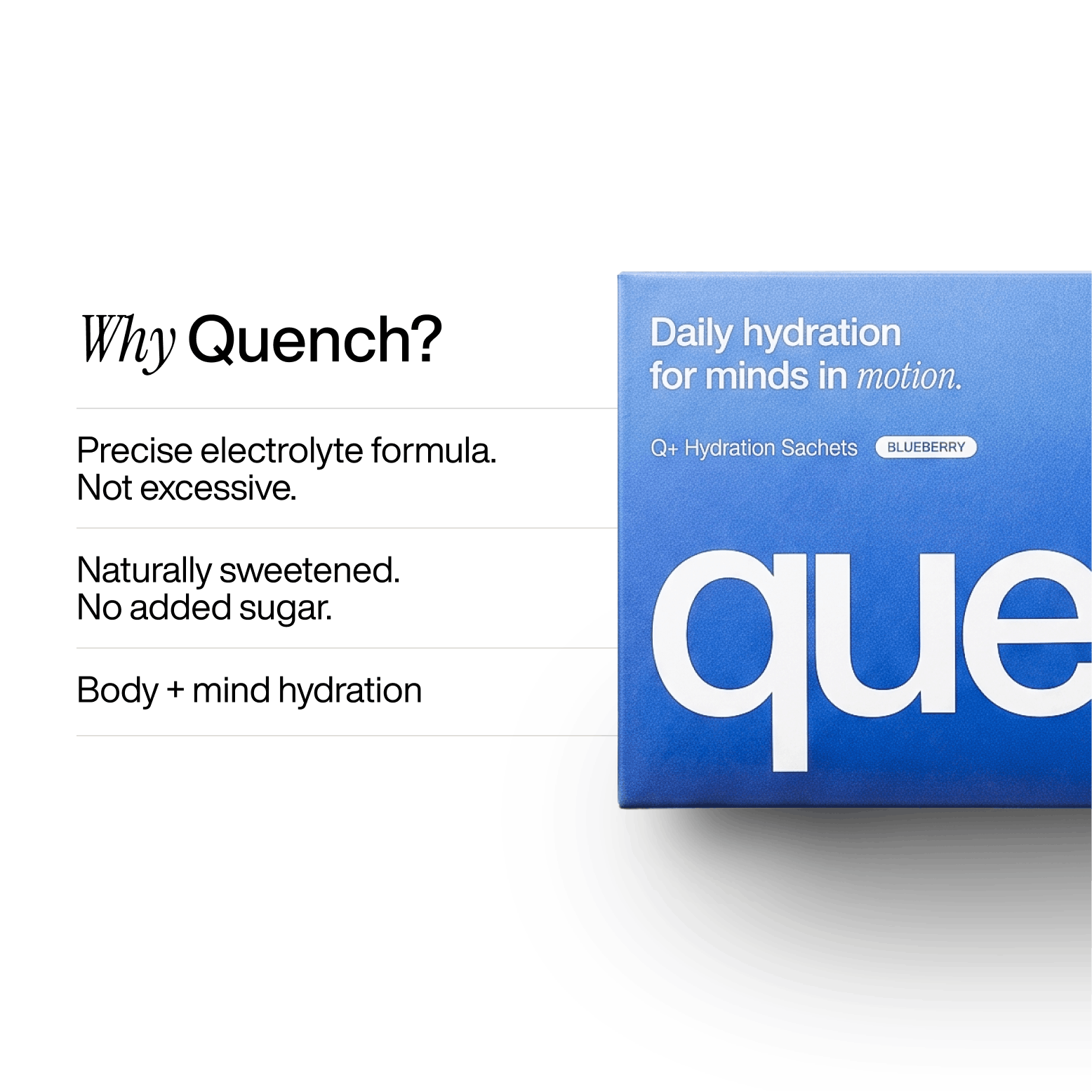 Q+ Hydration Sachets